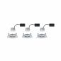 Preview: Paulmann 93487 Einbauleuchte Set Nova Coin 3-stepdim rd schw LED 3x6.5W 2700K Alu