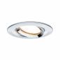 Preview: 3er Set LED Einbauleuchten Nova Coin mit 3-stepdim schwenkbar Chrom/Alu Paulmann 93488