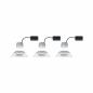 Preview: Paulmann 93490 Einbauleuchte Set Nova Coin 3-stepdim eck schw LED 3x6.5W 2700K Weiß/Alu