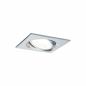 Preview: Paulmann 93492 Einbauleuchte Set Nova Coin 3-stepdim eck schw LED 3x6.5W 2700K Alu