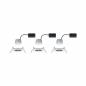 Preview: 3-er Set Alu Einbauleuchten Nova Coin 3-stepdim LED warmweißes Licht Weiß Paulmann 93496