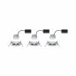 Preview: Paulmann 93499 Einbauleuchte Set Nova Coin 3-stepdim rd starr LED 3x6.5W 2700K Chrom/Alu