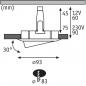 Preview: Paulmann 93663 Einbauleuchte Set Nova Plus IP65 schwb max 1x35W G Weiß