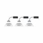 Preview: Paulmann 93678 Einbauleuchte Set Nova Plus Coin dim eckig schwenk LED 3x6.8W 633lm 2700K Weiß/Alu