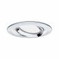 Preview: Paulmann 93684 Einbauleuchte Set Nova Plus Coin dim IP65 rd schw LED 3x6.8W 633lm 2700K Chrom/Alu