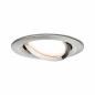 Preview: Paulmann 93877 Einbauleuchte Set Nova Plus Coin dim rund schwb LED 6W 2700K Eisen/Alu