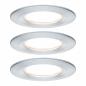 Preview: Paulmann 93901 Einbauleuchte Set Nova Plus Coin dim rund starr LED 3x6.8W 2700K Alu IP44