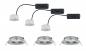 Preview: Paulmann 93944 Premium Einbauleuchte Set Reflector Coin rd schwb. dimmbar LED 3x6.8W Eisen