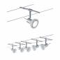 Preview: Paulmann 94136 Seilsystem Set Sheela - 5m Komplettset in chrom/opal mit 5 Spots ohne LM