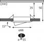 Preview: Paulmann 94297 EBL Nova mini Coin rund schwenkbar LED 3x4W 310lm Alu gedreht/Alu