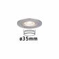 Preview: Paulmann 94300 EBL Nova mini Coin rund starr IP44 LED 1x4W 310lm Eisen geb/Alu