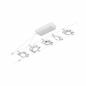 Preview: Paulmann 94422 Corduo Seilsystem Set 5-flammig MacLED matt Chrom 12V