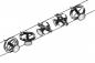 Preview: Schwarzes anschlußfertiges Paulmann 94440 Seilsystem Set Cardan für 5 GU5.3 LEDs mattiert