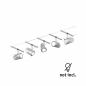 Preview: Paulmann 94465 Seilsystem Set Cup 5-flammig Chrom matt GU5,3 12V DC