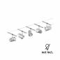 Preview: Paulmann 94465 Seilsystem Set Cup 5-flammig Chrom matt GU5,3 12V DC