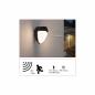 Preview: Paulmann 94517 Hauswandleuchte Ikosea mit Sensor IP44 Anthrazit 8W