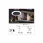 Preview: Paulmann 94526 LED Deckenleuchte Circula Sensor IP44 rund 320mm warmweiß 14W Anthrazit