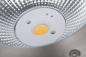 Preview: Paulmann 94654 LED Bodeneinbauleuchte Durea  staubdicht 1m unter Wasser geschützt rund 153mm warmweiß 8W Edelstahl Metall