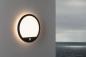 Preview: Paulmann 94664 LED Außenpanel Lamina Backlight Bewegungsmelder seewasserresistent Spritzwasser geschützt rund 280mm warmweiß 14,5W Schwarz Kunststoff