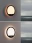 Preview: Paulmann 94708 LED Außenpanel Lamina Backlight Bewegungsmelder IP44 rund 14W Schwarz