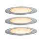 Preview: Paulmann 94722 Plug & Shine LED Bodeneinbauleuchte Floor Basisset Insektenfreundlich staubdicht 1m unter Wasser geschützt extra warmweiß 2W Silber