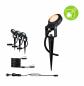 Preview: Paulmann 94729 Plug & Shine LED Gartenstrahler Sting Basisset Insektenfreundlich staubdicht 1m unter Wasser geschützt extra warmweiß 6,3W Anthrazit