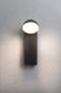 Preview: Paulmann 94738 LED Außenwandleuchte Puka modern seewasserresistent Spritzwasser geschützt rund 110x125mm warmweiß 8,5W Anthrazit Aluminium