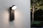 Preview: Paulmann 94739 LED Außenwandleuchte Puka modern seewasserresistent Spritzwasser geschützt rund 110x125mm warmweiß 8,5W Anthrazit Aluminium