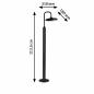 Preview: Paulmann 94760 LED Pollerleuchte Nostro modern seewasserresistent Spritzwasser geschützt rund warmweißes Licht Anthrazit