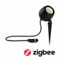 Preview: Paulmann 94769 Plug & Shine LED Gartenstrahler Smart Home Zigbee Kikolo IP65 RGBW+ 6,2W Anthrazit