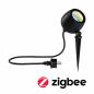 Preview: Paulmann 94771 LED Gartenstrahler Smart Home Zigbee Kikolo IP65 90mm RGBW+ 6,2W 440lm 230V Anthrazit Kunststoff#Aluminium