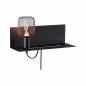 Preview: Paulmann 96775 Wandleuchte Devara USB C E27 230V max. 40W dimmbar Schwarz matt