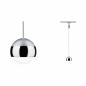 Preview: Paulmann 96804 URail LED Pendel Capsule II 6,3W modern neutralweiß dimmbar Chrom matt/Chrom