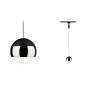 Preview: Paulmann 96808 URail LED Pendel Capsule II 6,3W modern warmweiß dimmbar Schwarz matt/Chrom