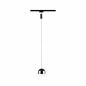 Preview: Paulmann 96808 URail LED Pendel Capsule II 6,3W modern warmweiß dimmbar Schwarz matt/Chrom