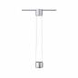 Preview: Paulmann 96811 URail LED Pendel Aldan 4,5W neutralweiß modern dimmbar Chrom matt/Schwarz