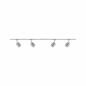 Preview: Paulmann 96899 URail Set Blossom in Chrom/Rauch - 2m Schienensystem mit 4 Leuchten