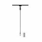 Preview: Paulmann 96919 URail 2Easy Basic Pendel max 20W E27 Schwarz matt/Chrom 230V Metall/Kunstst