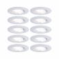 Preview: Paulmann 99922 Einbauleuchte Set Calla BBC/IP65 rund schwenkbar LED 10x680lm 4000K 6W Weiß