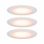 Preview: Paulmann 99942 Premium Einbauleuchte Set Suon warm-dim IP44 LED 3x6.5W 2000-2700K Satiniert