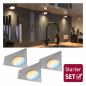 Preview: Paulmann 99974 Clever Connect StarterSet Trigo 3x2W 12 VA DC 2700-6500K 12V Nickel geb/Metall
