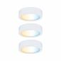 Preview: Paulmann 99975 Clever Connect StarterSet Disc 3x2W 12VA DC 2700-6500K 12V Weiß matt/Kunststoff