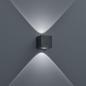 Preview: Helestra PEKA A28807.93 LED-Wandleuchte 5 W 3000 K Warmweiß, Graphit, 380 lm, IP54, Up-/Downlight