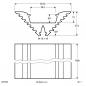 Preview: EVN Aluminium Trapez-Profil (massiv) für LED-Strips APTR100