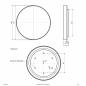 Preview: EVN LED Deckenanbauleuchte mit CCT Switch DUD800125