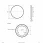 Preview: EVN LED Deckenanbauleuchte mit CCT Switch DUT600925