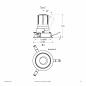 Preview: EVN F02R11AM1327L24D COB-LED Deckeneinbauleuchte 13W 2700K 1486lm DALI-2 24° Einbaudurchmesser 90 mm
