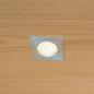 Preview: EVN LED Decken-Einbaustrahlerquad. silber IP20 12V/DC 2W 3000K warmweißes Licht EinbauØ55