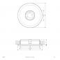 Preview: EVN L23060902 LED Deckeneinbauleuchte Schwarz Ø82 mm Einbaudurchmesser 68 mm
