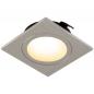 Preview: EVN LED-Deckenleuchte quad. Alu IP20 3W 3000K warmweißes Licht  EinbauØ55